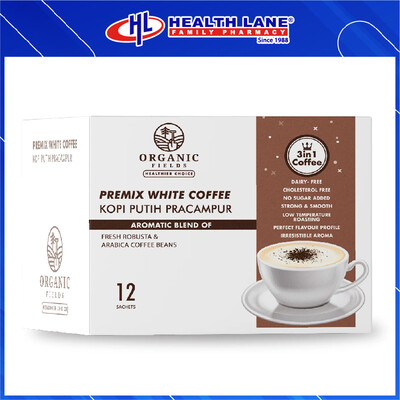 ORGANIC FIELDS WHITE COFFEE 30G X 12'S 